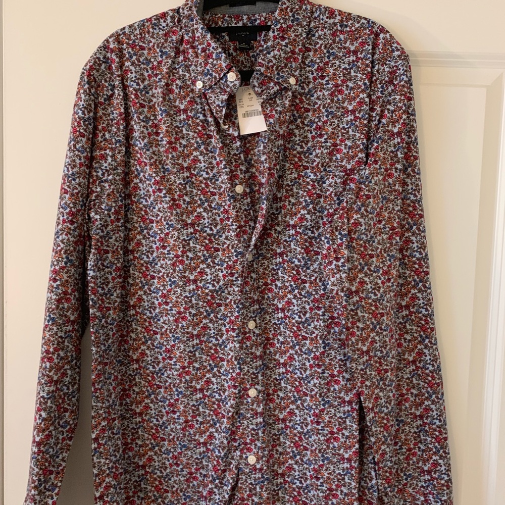 Men’s Jcrew Floral Pattern Button Up Shirt